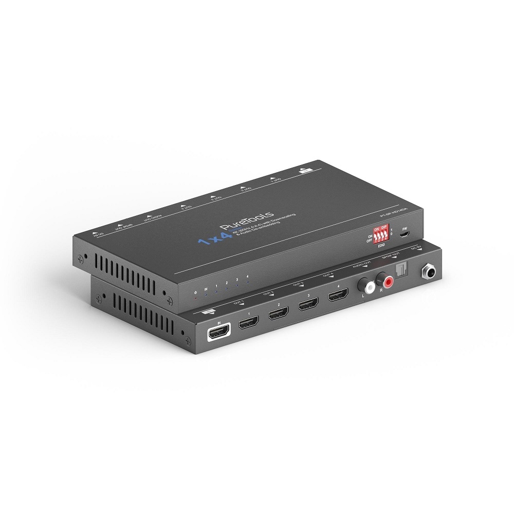 Распределитель (сплиттер) PureLink PT-SP-HD14DA, 1:4 HDMI, Down-scaling  4K на FHD